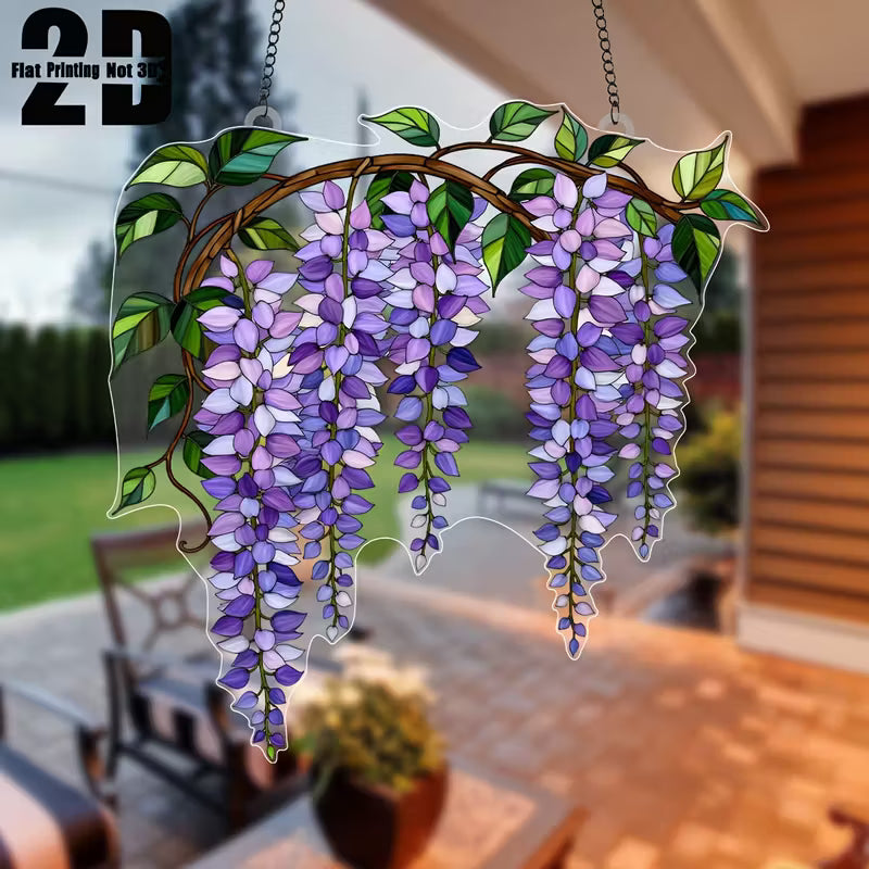 Wisteria Bloemen Zonvanger – Romantische Hangdecoratie (20 x 20 cm)