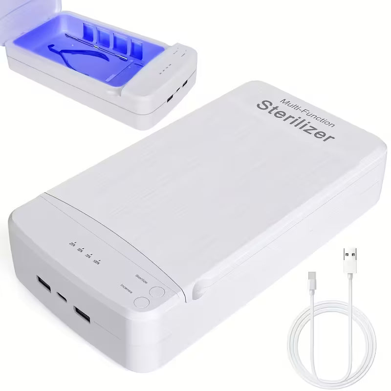PureNail BlueBox – Compacte UV Gereedschap Sterilisator met USB oplader