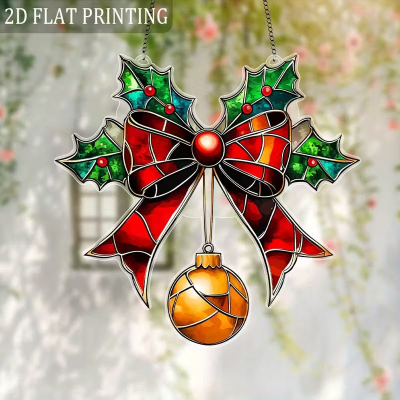 Festive Christmas Zonneschijf – Acryl Ornament (21 x 21 cm)
