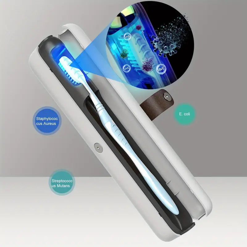 UV-C Tandenborstel Sterilisator & Houder – Oplaadbare Draadloze Tandenborstelhouder