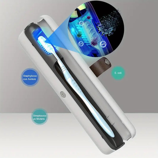 Innovatieve draadbare 2 in 1 UV-C sterilisator en tandenborstelhouder