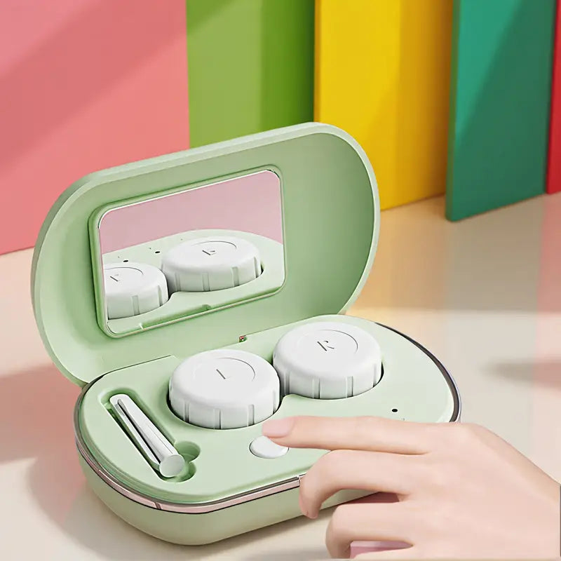 Automatische Contactlensreiniger – Draagbare Lensreiniger met USB-C & Display