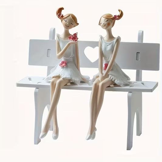 Twee of Vier Verfijnde Bloemenfeeën – Elegante Engel Meisjes Figuren