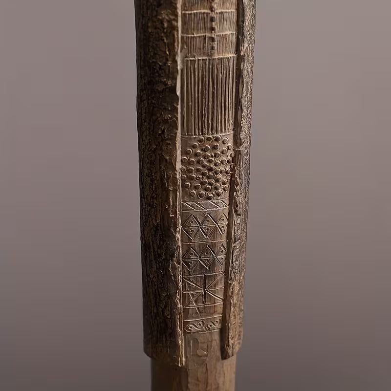 Afrikaans Handgemaakt Beeld - Tribale Kunst Sculptuur Gerookt Hout