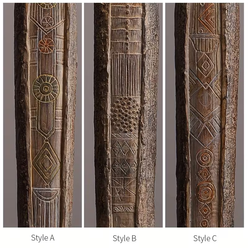 Afrikaans Handgemaakt Beeld - Tribale Kunst Sculptuur Gerookt Hout