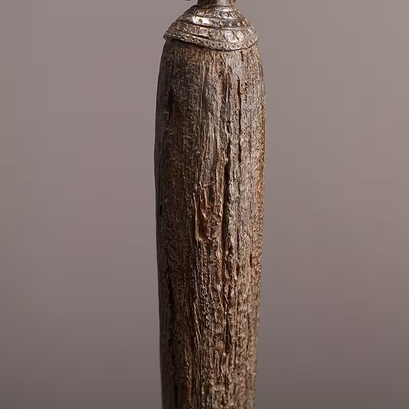 Afrikaans Handgemaakt Beeld - Tribale Kunst Sculptuur Gerookt Hout