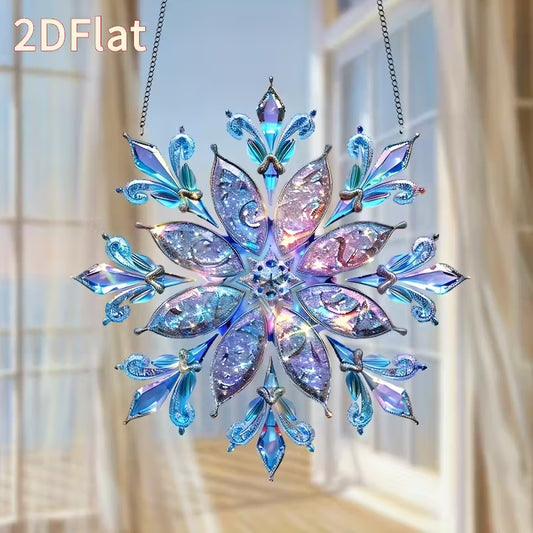Renaissance Kristalvlokken Zonneschijf – Hangende Decoratie (20 cm)