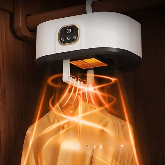 Draagbare Inplugdroger met Timer – Compacte Mini Kledingdroger voor Appartement & Camper