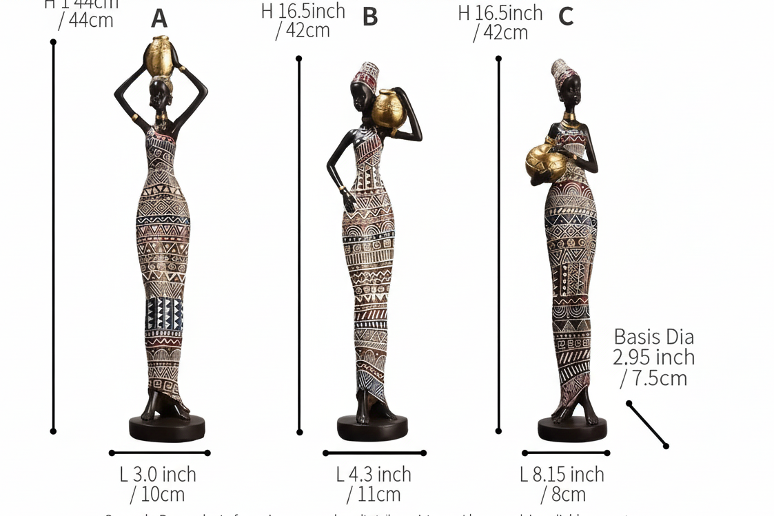 Afmetingen volledig in Nederlands