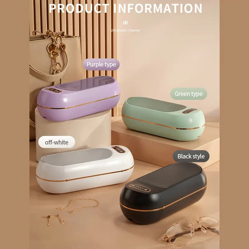 Ultrasone Reinigingsmachine voor Sieraden & Brillen – 45 kHz Mini Reiniger met 3 Programma’s