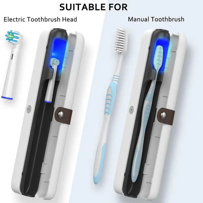 UV-C Tandenborstel Sterilisator & Houder – Oplaadbare Draadloze Tandenborstelhouder