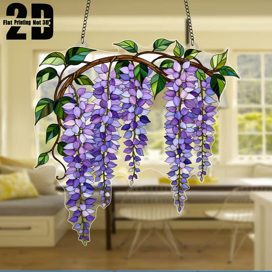 Wisteria Bloemen Zonvanger – Romantische Hangdecoratie (20 x 20 cm)