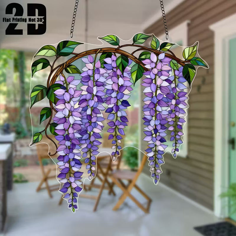 Wisteria Bloemen Zonvanger – Romantische Hangdecoratie (20 x 20 cm)