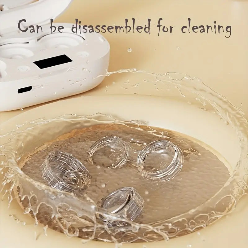 Automatische Contactlensreiniger – Draagbare Lensreiniger met USB-C & Display