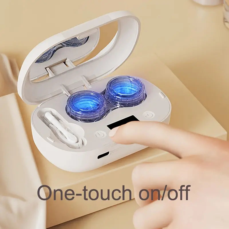 Automatische Contactlensreiniger – Draagbare Lensreiniger met USB-C & Display