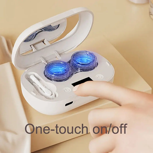 Automatische Contactlensreiniger – Draagbare Lensreiniger met USB-C & Display