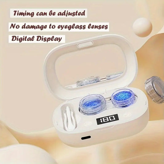 Automatische Contactlensreiniger – Draagbare Lensreiniger met USB-C & Display