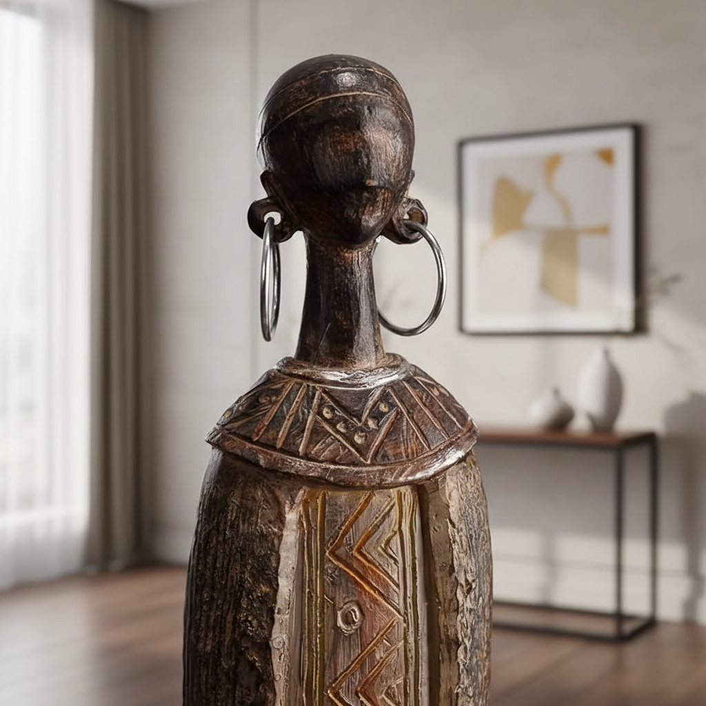 Detail hoofd in interieur