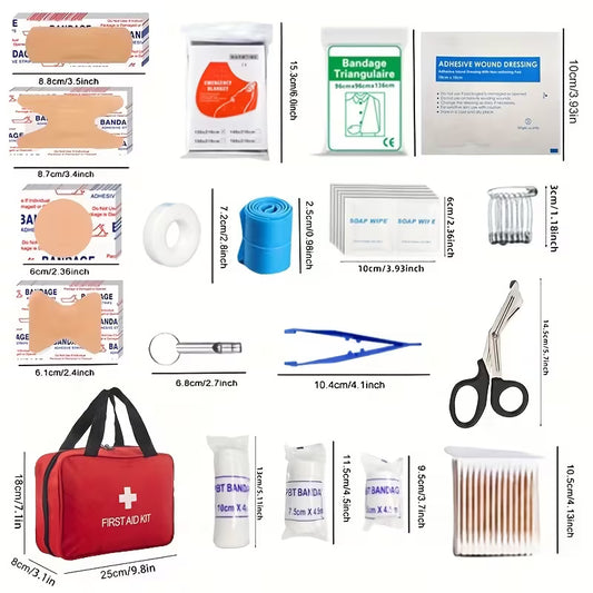 210-delige EHBO-Kit – Complete Noodset voor Thuis, Auto, Werk & Outdoor