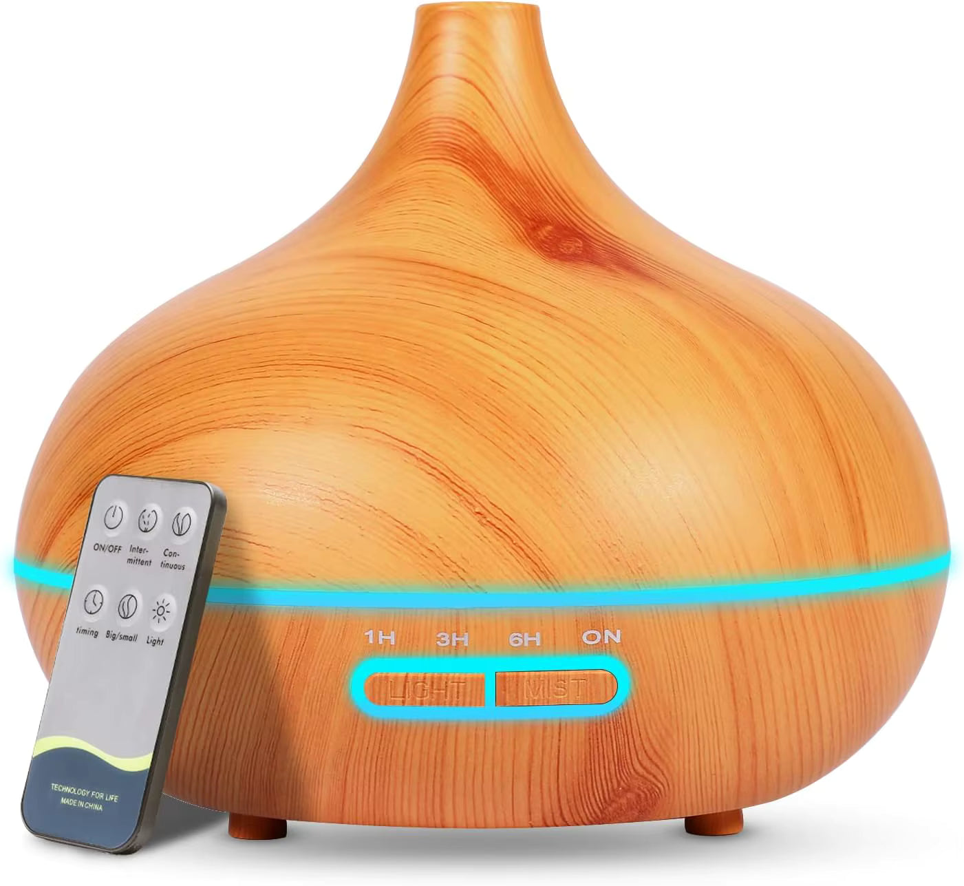 🌿 AeroGlow™ – 6-in-1 Aroma Diffuser, nachtlampje & Luchtbevochtiger (500ml)