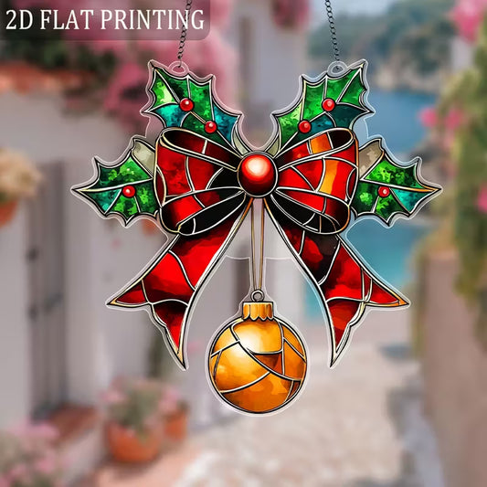 Festive Christmas Zonneschijf – Acryl Ornament (21 x 21 cm)