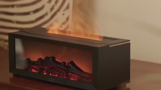 3D Vlam Effect Diffuser & Luchtbevochtiger – Fluisterstille Aroma Diffuser met RGB Verlichting