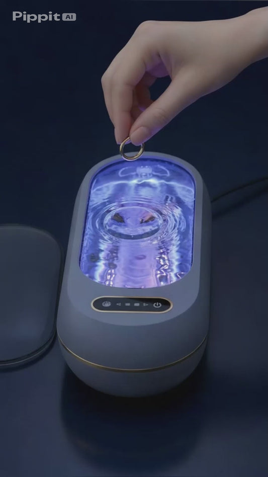 Ultrasone Reinigingsmachine voor Sieraden & Brillen – 45 kHz Mini Reiniger met 3 Programma’s