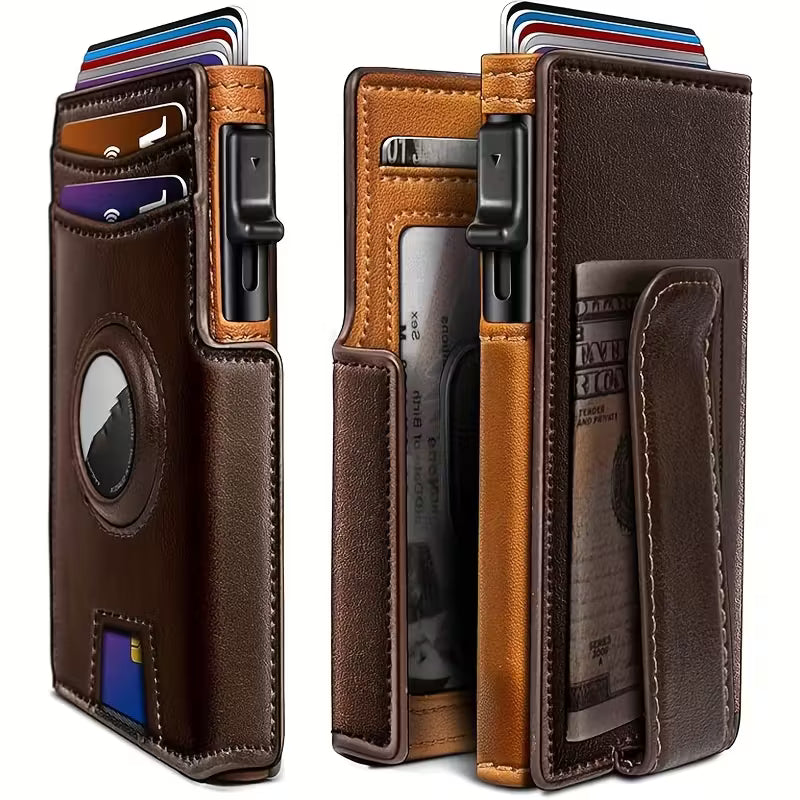 Slimme Herenportemonnee met RFID-bescherming & Anti-Zakkenroller Design