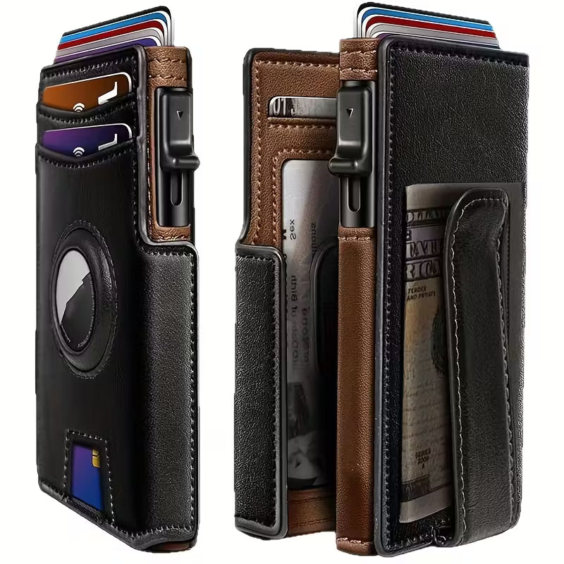 Slimme Herenportemonnee met RFID-bescherming & Anti-Zakkenroller Design